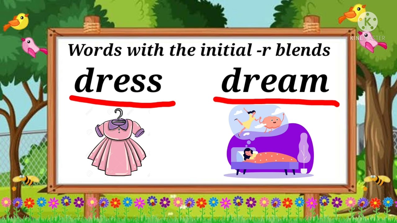 Words with initial -r blends (Kindergarten)