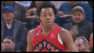 Scottie Barnes Post Move AND 1 - Raptors vs Warriors | 1/27/2023