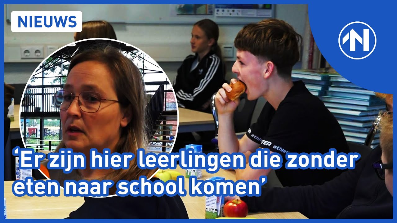 Winkler Prins in Veendam deelt schoolontbijt uit om aandacht te vragen voor armoede