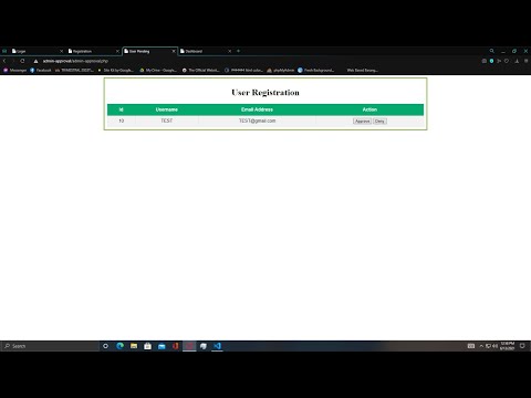 How to Approve New User Registration in PHP MySQL