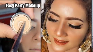 SOFT & DEWY NUDE BROWN MAKEUP TUTORIAL | NATURAL GLAM & SIMPLE PARTY MAKEUP screenshot 5