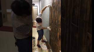 How To Fix Wood Flexible Tile For Interior Wall Decoration ?