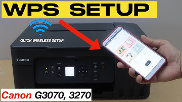 Canon PIXMA G3270 WPS Setup, Quick & Easy Setup, G3070 Series Wireless setup.