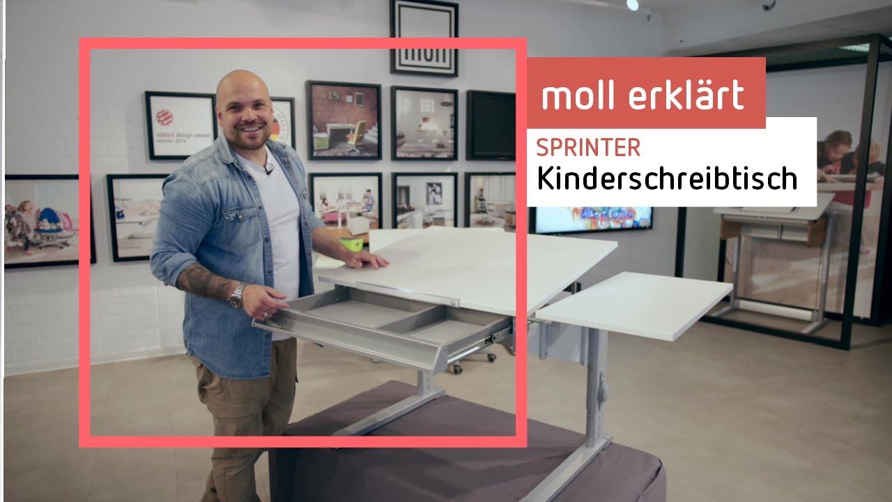 moll Sprinter: moll erklärt den mitwachsenden Kinderschreibtisch Sprinter/Sprinter CP