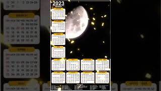 Calendario 2023 #canon #naturaleza #fotografia #luna #short #youtubeshorts