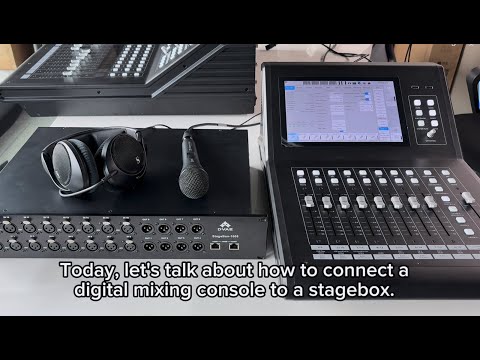 DVAE Digital Mixer MGD32 Connect With 16-in/8-out Stage box #audio #digitalmixer #sounddesign