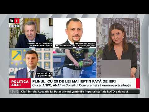 POLITICA ZILEI CU IOANA CONSTANTIN - PLINUL, CU 20 DE LEI MAI IEFTIN FAȚĂ DE IERI P1/2_B1TV_1 iulie
