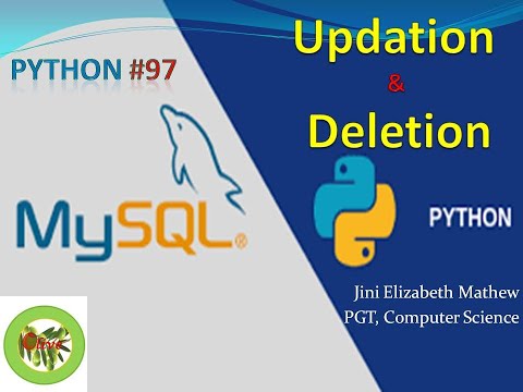 Python #97 Update & Delete MySQL Table Records