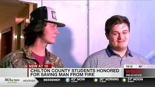 Chilton Co. students honored for saving man from fire