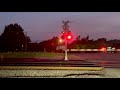 Amtrak train passes through Charlotte