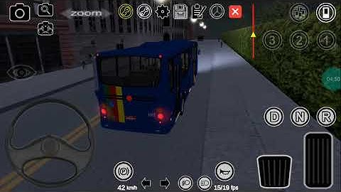 Pronto bus simulador urbano no Android map Aricanduva linha 101C-10 com o Urplus dirigindo a noite