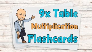 9 Times Table Flashcards |  9x Multiplication Flash Cards | Ten Minute Teach