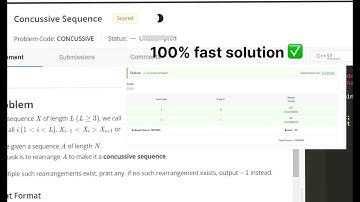 CodeChef Starters 100 | concussive sequence || Solution✅ #codechef #codechefsolution