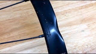 how to fix a dented bike rim