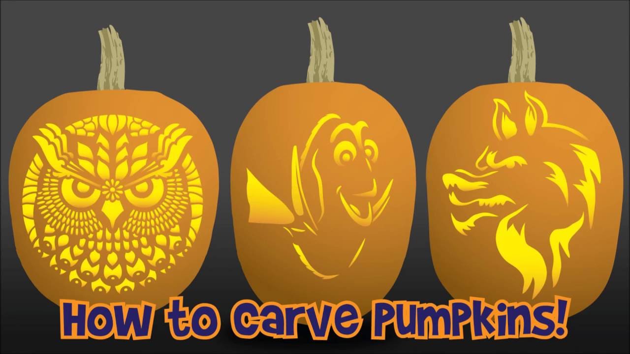 how-to-carve-a-pumpkin-with-a-pumpkin-stencil-youtube