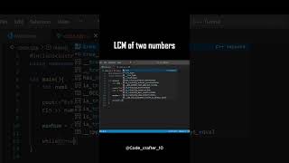 C++ Program to Find LCM of Two Numbers| Loop and Logic Example | #coding #correctcoding #cppprogram