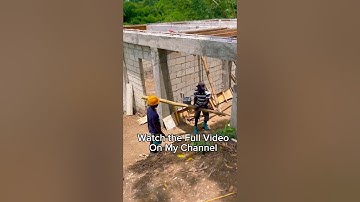 Building a House Decking in Jamaica #barefootislandlady #construction #jamaica #buildahouse #shorts
