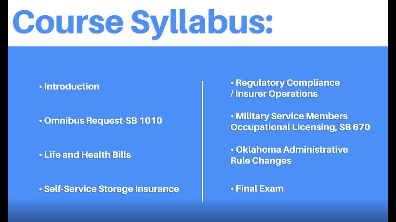 Legal Changes for 2019/2020 for Oklahoma Insurance Producers