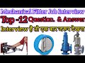 Mechanical Fitter Job Interview Questions | Fitter Job Interview | technician job interview #fitter