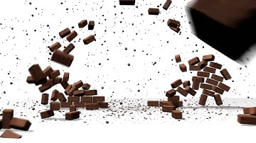 Brick Wall Explosion 3ds Max Reactor