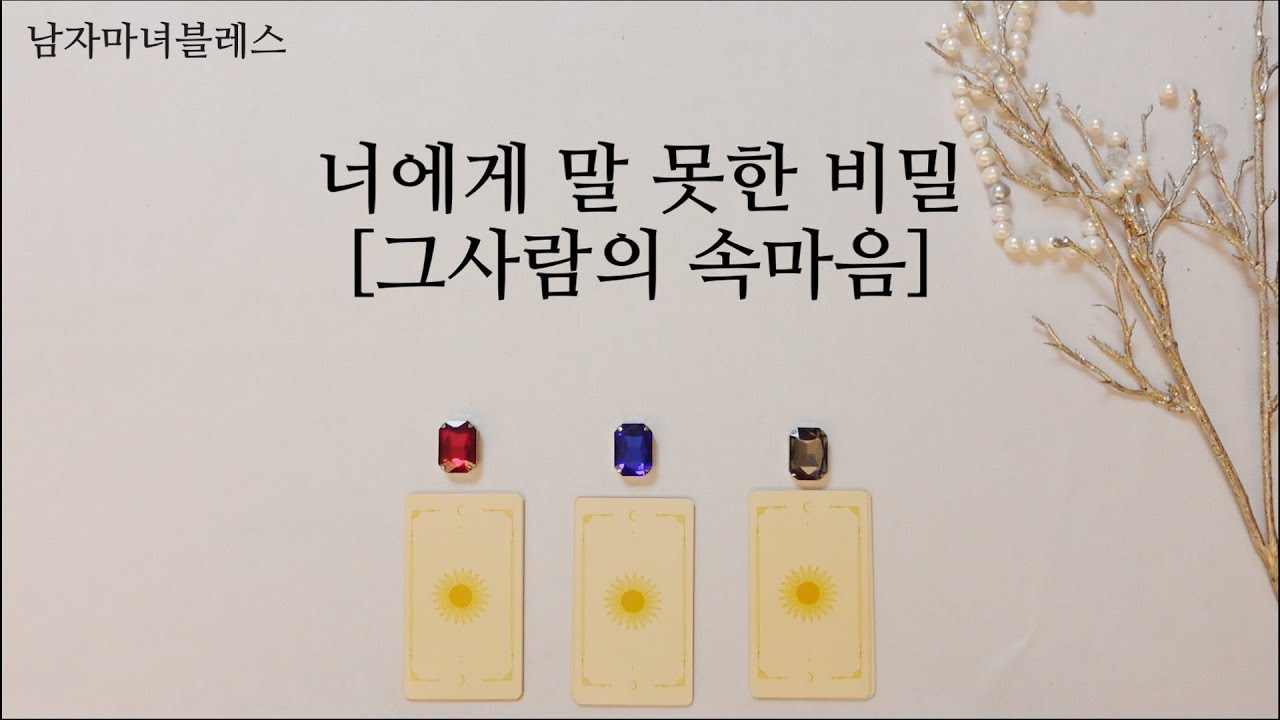 [타로] 그사람의 비밀, 속마음⭐🌕🌛✉️