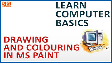 Learn Computer Basics || Drawing & Colouring in MS Paint (English) || Digi Teacher