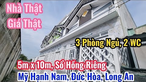 Nhà Sổ hồng riêng cuối hóc môn giá rẻ. 5x10 có 3 PN, 2WC, gần trường học.