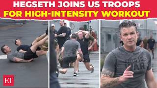 Pete Hegseth joins US troops for high-intensity workout aboard USS Boxer ahead of Shangri-La Summit