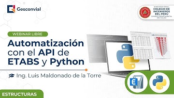 Webinar "Automatización con el API de ETABS y Python" Junio 2024