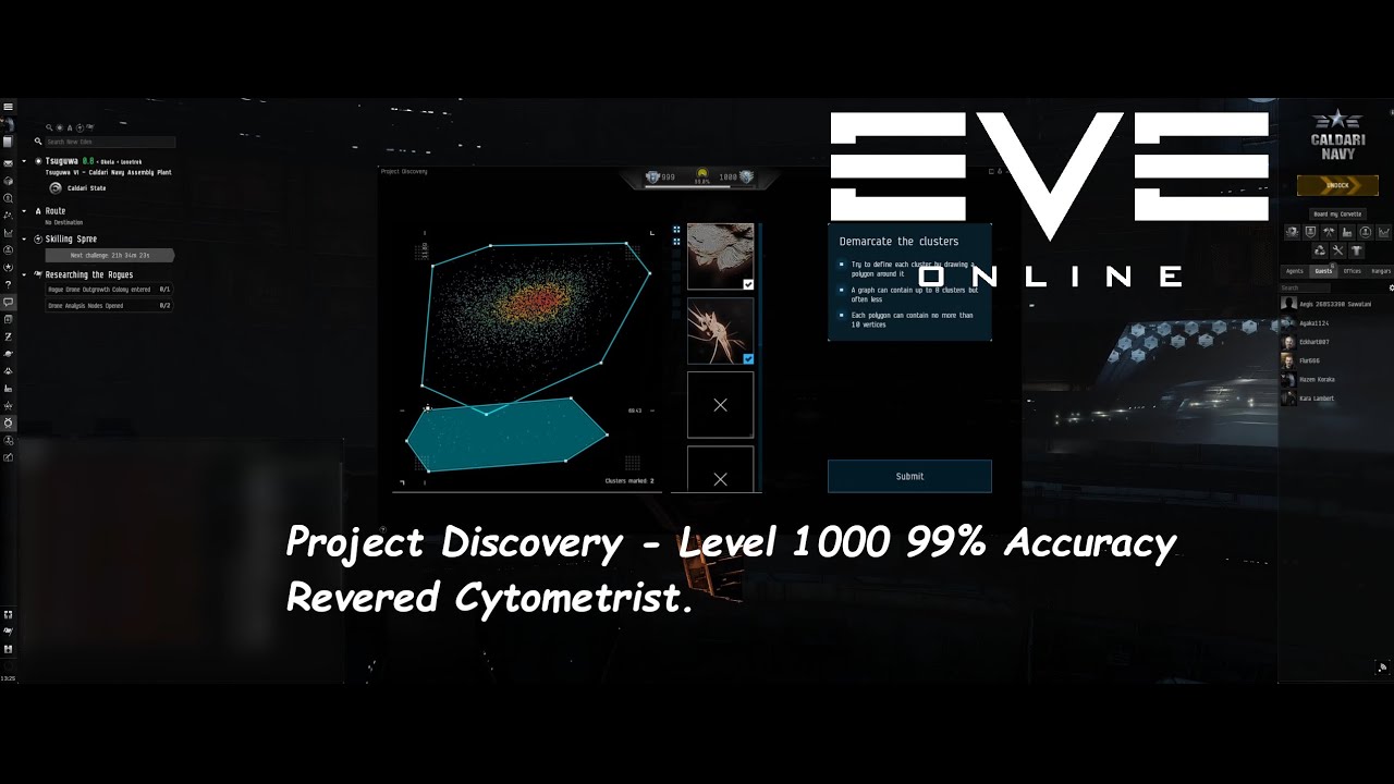 EVE Online Project Discovery Revered Cytometrist Level 1000 YouTube
