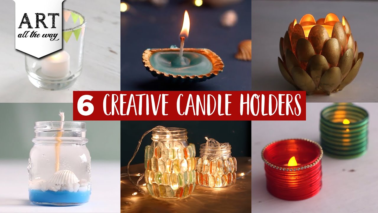 6 Creative Candle Holders Festival Decoration Ideas DIY Home Decors