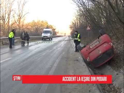 Accident la ieşire din Podari