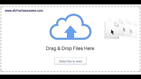 Drag & drop file upload in ASP.NET MVC