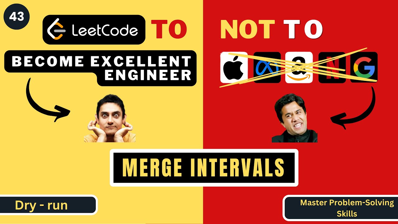 Merge Intervals | Dry Run | Leetcode 56 | Progression90 - YouTube