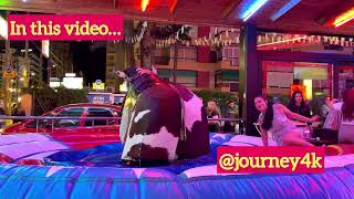 Fire Woman Rides A Bull In Benidorm | Bull Riding 4K