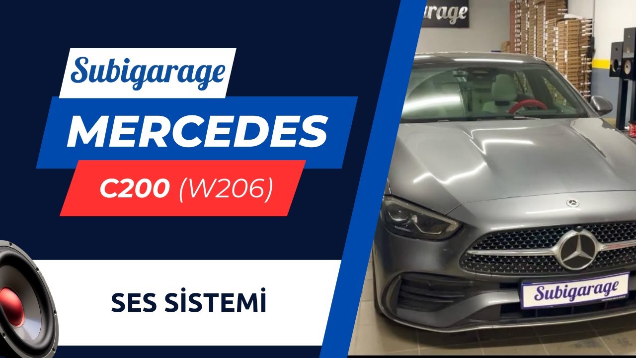 Mercedes 2024 W206 C200 Bewith Hifi Ses Sistemi