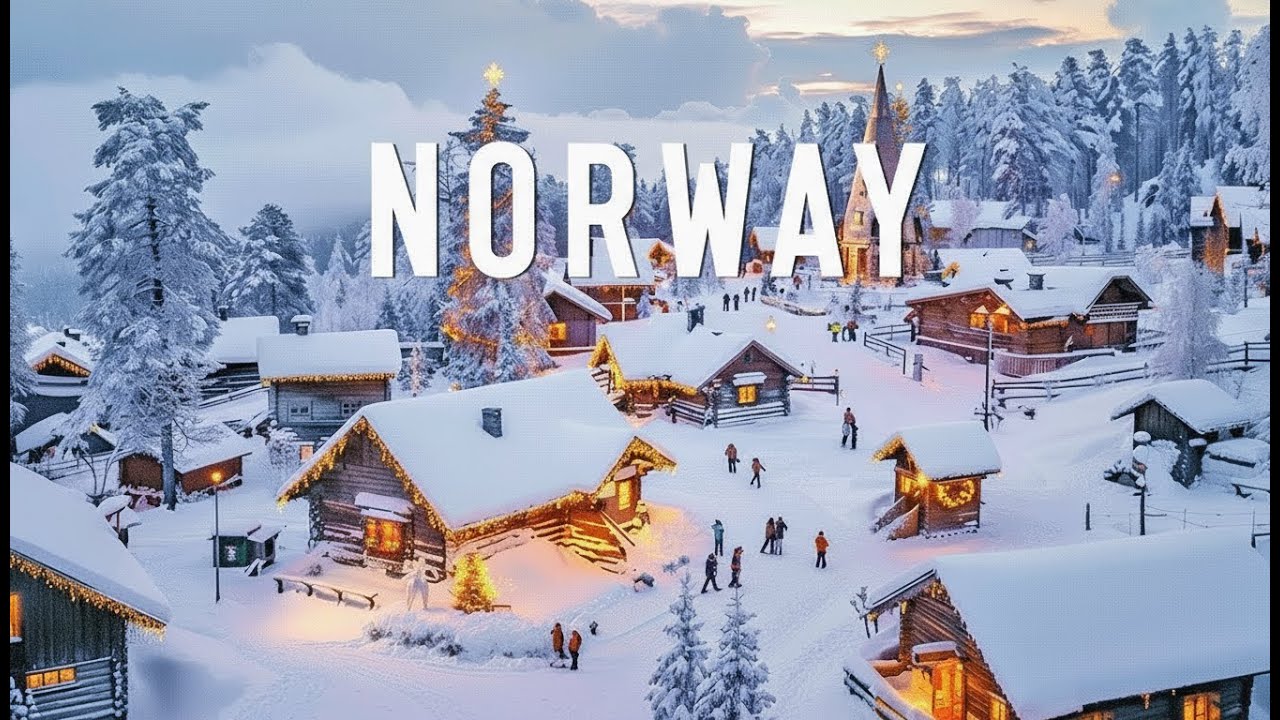 Norway 4K | Winter Wonderland of Fjords, Frozen Lakes & Hidden Nordic Villages in the Snow