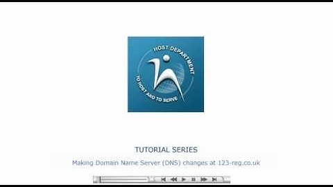 How to change Domain Name Server at 123-reg.co.uk - Host Department LLC