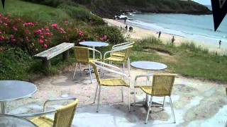 View from inside the Hidden Hut, Cornwall