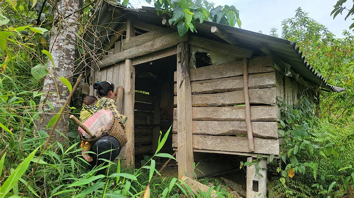 16-year-old single mother finds old house in the woods, cleans it up for temporary stay