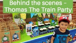 Thomas The Tank Engine party - Setting up with Easy Breezy Parties