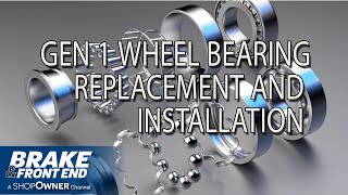 Gen 1 Wheel Bearing Replacement and Installation