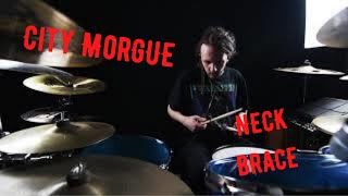 CITY MORGUE - NECK BRACE - Drum Cover