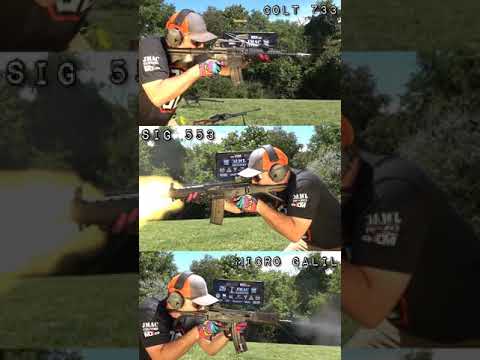 556 full auto Race. Colt commando vs. Micro galil vs. SIG 553