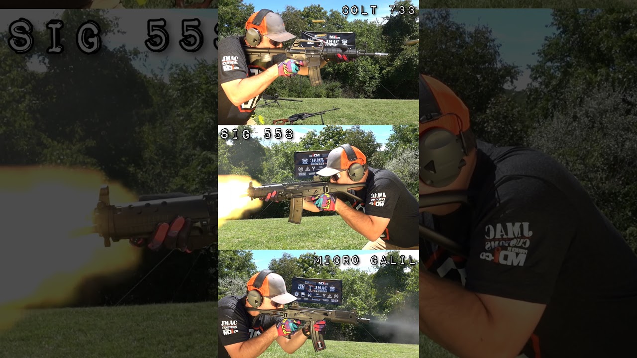 556 full auto Race. Colt commando vs. Micro galil vs. SIG 553