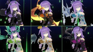 1080P Hyperdimension Neptunia Ps3 Purple Heart All Transformations 超次元ゲイム ネプテューヌ 変身シーン