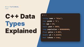 Variables & Data Types in C++ | Beginner Tutorial