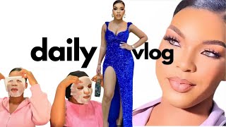 I was bleeding | party vlog |my makeup artist had an accident | chaotic skincare vlog