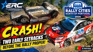 ERC Rally Portugal 2026 🇵🇹 | Qualifying Drama: Mabellini Crash & Meeke Puncture