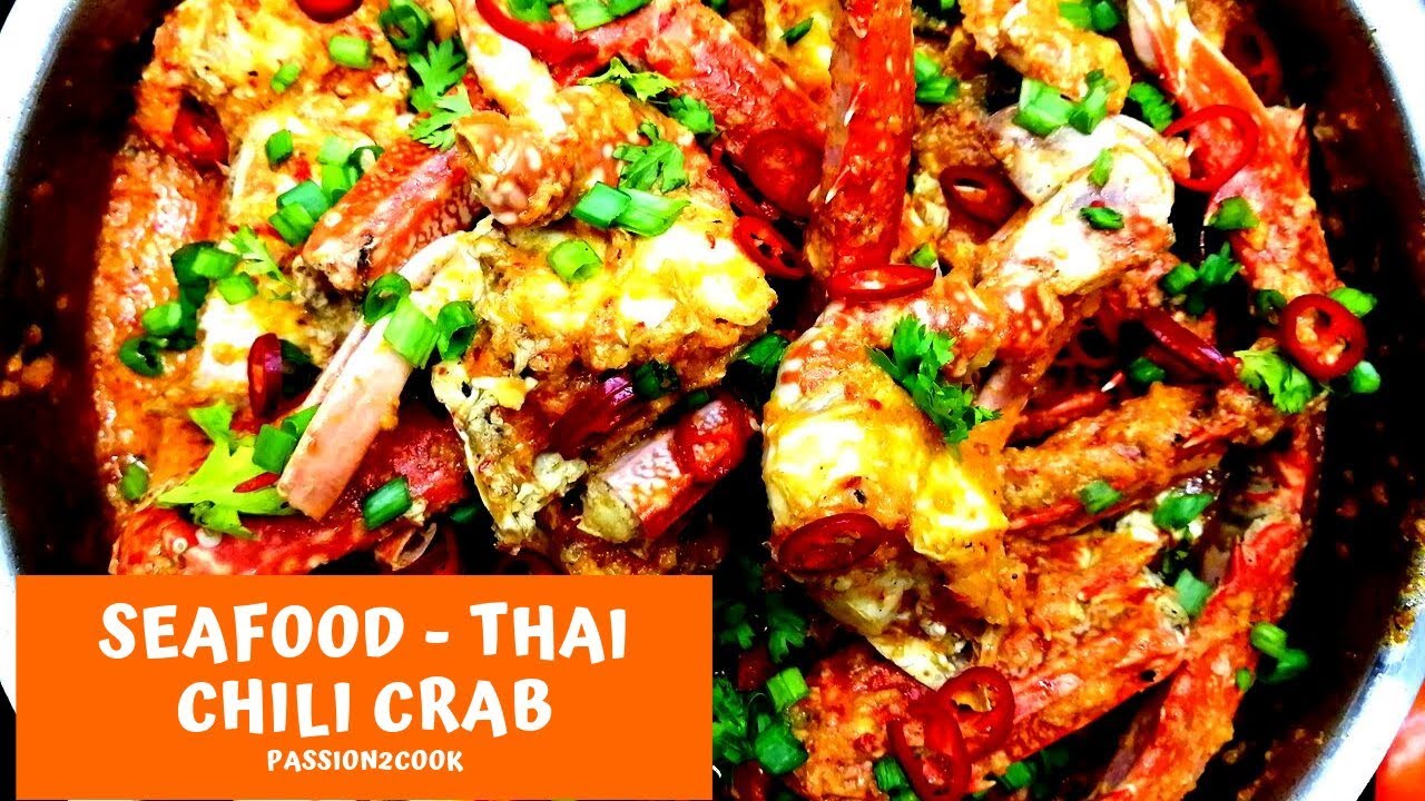 Thai Chili Crab Singapore Indian style seafood recipe YouTube